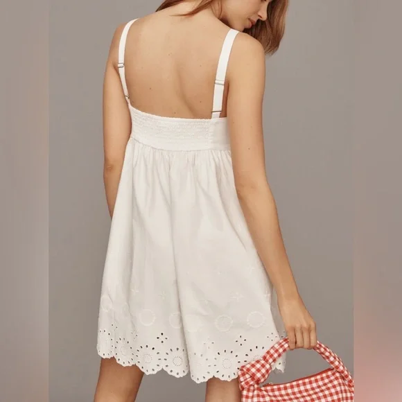 Anthropologie Maeve Sleeveless Eyelet Romper - Picture 5 of 12